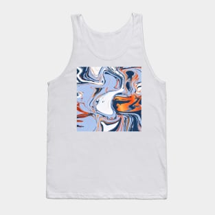 Liquid marble texture with abstract luxury Tank Top